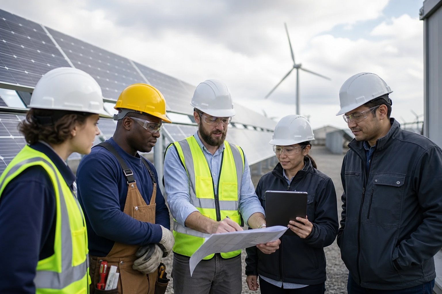 Clean energy equipment and career planning materials